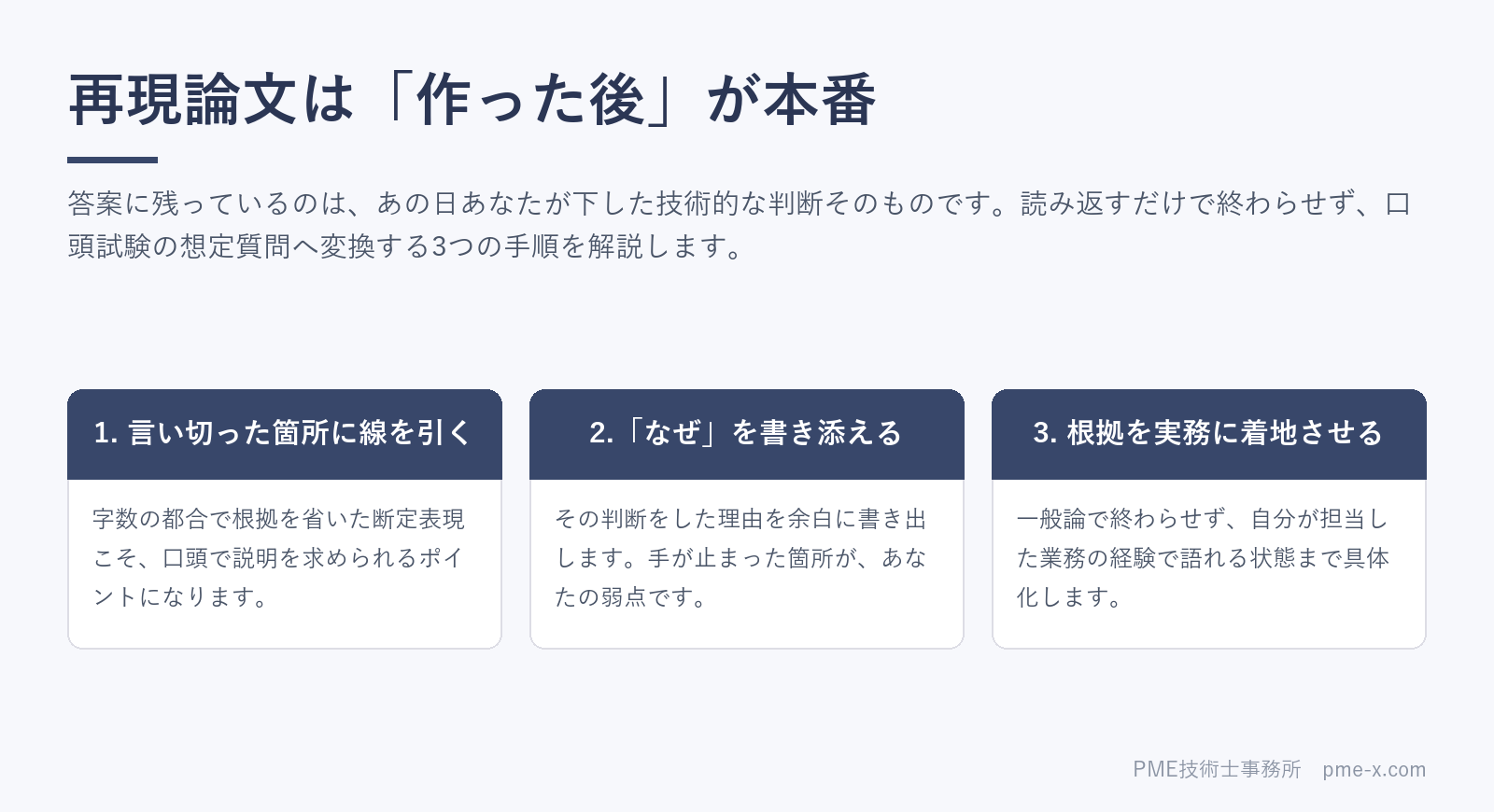 再現論文は作った後が本番|口頭試験の想定質問に変える3ステップ