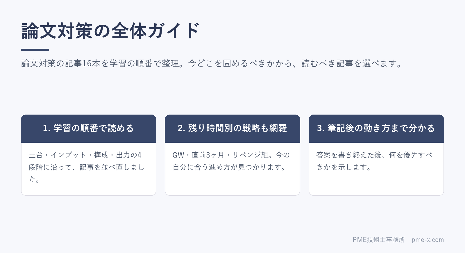技術士二次試験 論文対策の全体ガイド|記事まとめと学習の順番